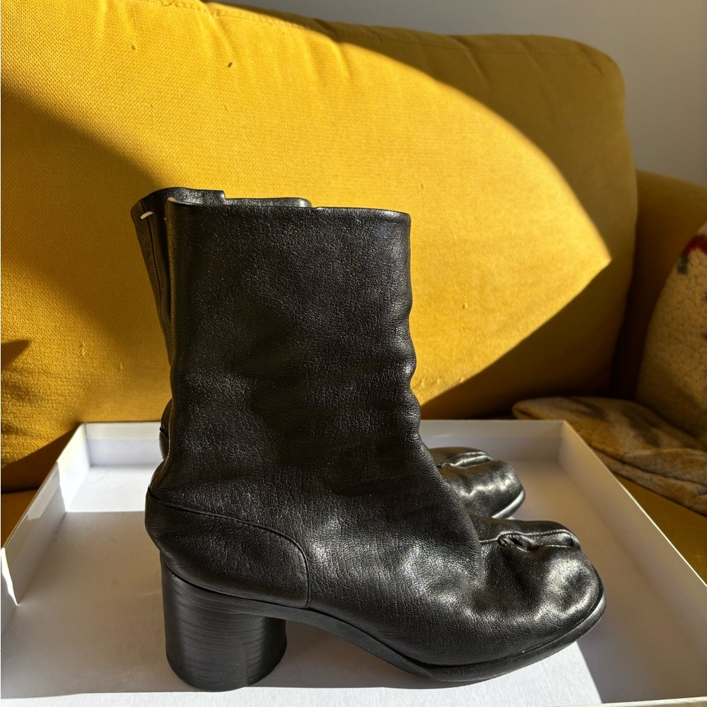 Maison Martin Margiela Black Heeled Tabi Boots